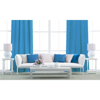 Dekorační látka Blackout modrá bez obšití 150