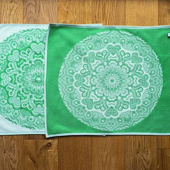 Utěrka Čakrová utěrka zelená - srdeční čakra