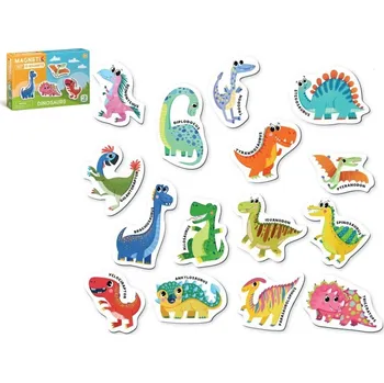 Desková hra Magnetická hra Dinosauři 15ks v krabičce