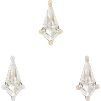 Piercing Buddha jewelry Buddha jewelry Bezzávitová koncovka piercingu Mini Soho ze 14 kt zlata 585/1000 se zirkonem Barva: Růžové zlato