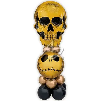 Balónek balónky nafukovací, lebky Halloween/14ks, mix