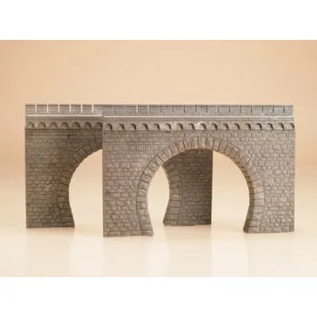 Modelová železnice Tunelový portál dvoukolejný H0 2 ks - Auhagen 41587