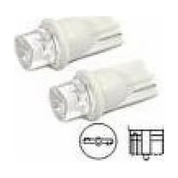 Autožárovka LED žárovka 2ks 12V 5W W2,1x9,5d čirá rozptylová čočka 12610