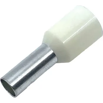 Tracon electric Izolovaná kabelová dutinka bílá 0,75mm² 0,75mm2 / L=14,6mm