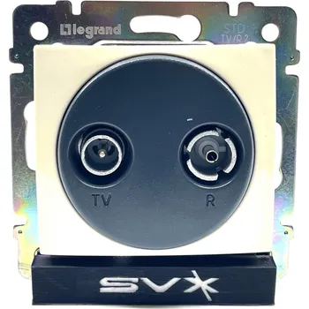 Elektrická zásuvka LEGRAND Valena TV-RD koncová zásuvka béžová
