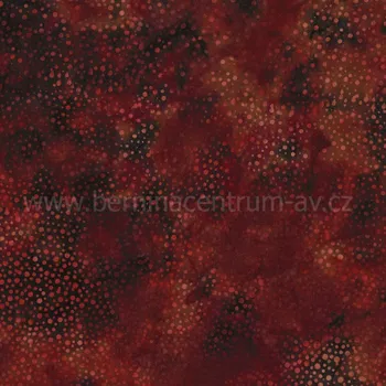 Hoffman 3019-168 bali batika puntík vícebarevná bavlněná látka patchwork