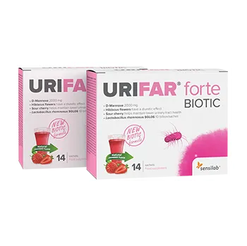 Vestavná trouba UriFar forte Biotic – D-manóza v prášku s probiotiky dvojbalení