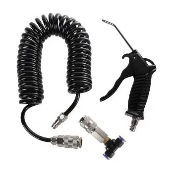 Příslušenství ke kompresoru Vzduchová hadice s pistolí (ofukovací) černá 14674