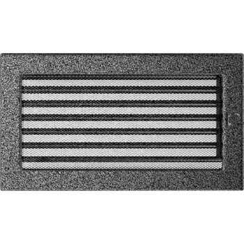 Krbová obestavba Krbová mřížka 17x30 BASIC staré stříbro s žaluzií