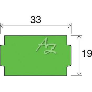 Samolepící etiketa etiketa 33x19mm NOR zelená