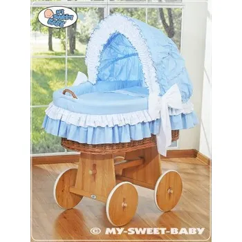 Kolébka pro miminko Luxusní proutěný koš na miminko s kompletní výbavou My Sweet Baby > varianta 58962-109 2023