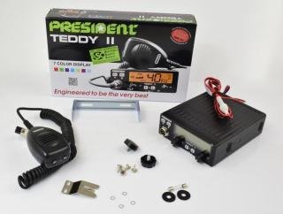 Vysílačka (radiostanice) CB PRESIDENT TEDDY II VOX ASC AM/FM 12V 20974
