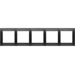 KONTAKT-SIMON S.A. Rámeček 5-násobný - černý matný 87x366x9,5mm
