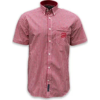 Pánská košile Košile pánská Erik and Sons Agero - červená-bílá, 3XL