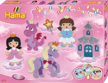 Dětské navlékací korálky Hama Beads Midi Pohádka 4000 ks