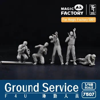 Plastikový model Magic Factory 1/48 Ground Service Crew Set