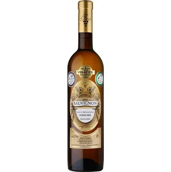 Víno Vinařství Krist, Sauvignon, pozdní sběr, 2023, 12,5%, 0,75 l, (holá láhev)