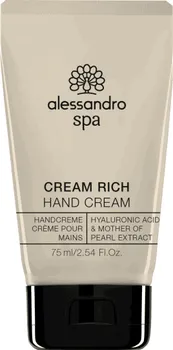 Péče o ruce Alessandro International Spa Cream Rich krém na ruce 75 ml
