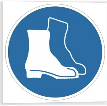 Příkaz používej pracovní obuv Samolepka 150 x 150 mm tl. 0.1 mm - Kód: 27024