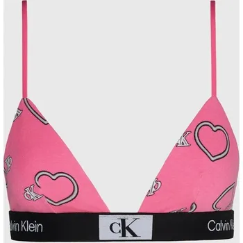 Podprsenka Dámské podprsenka 000QF7478E KCC růžová se srdíčky - Calvin Klein L