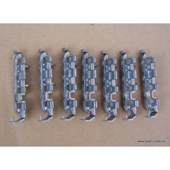 RC náhradní díl Náhradní kovové články pásů na Tiger I - 7 ks (k uchycení na věž, na tank TigerI 1:16 )