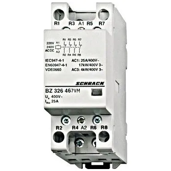 Stykač Schrack Instalační stykač 25 A, 4R (4NC), 230 V AC, 2TE 90541089