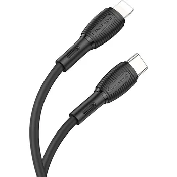 Kabel Borofone BX86 Advantage - Type C to Lightning - PD 20W 1 metr černý