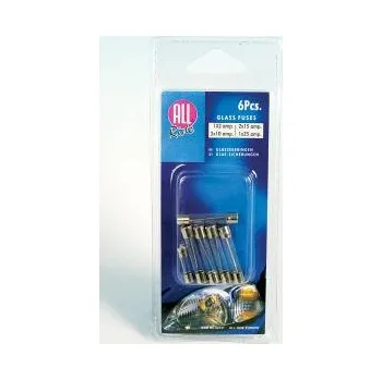 Autopojistky Sada pojistek, skleněné 8770