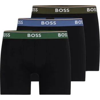 Boxerky 3PACK pánské boxerky BOSS černé (50508950 971) XXL Možnost vrácení zboží ZDARMA do 120 dnů!