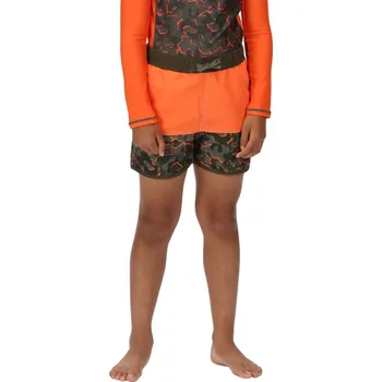 Chlapecké kraťasy Dětské kraťasy Regatta SERGIO oranžová/khaki 176