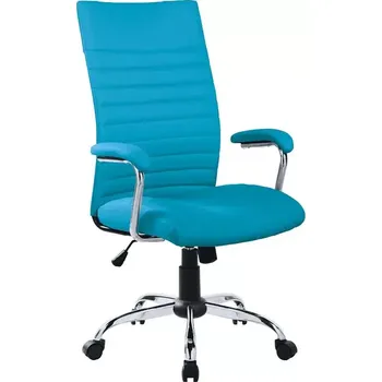 GRACE židle kancelářská, ekokůže tyrkysová