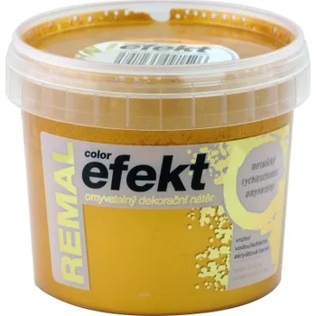 barva na zeď REMAL Color Efekt omyvatelná dekorační barva, 0950 zlatý, 800 g