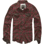 Pánská košile Checkshirt Duncan, Brandit, červeno-hnědá, M