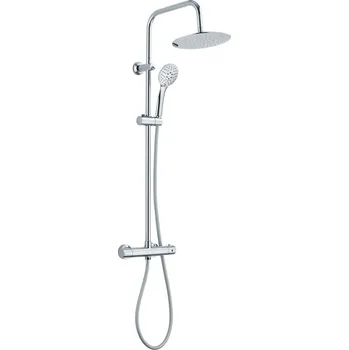 Vodovodní baterie INVENA - Sprchový sloup MUSTA s termostatickou baterií chrom AU-84-001-X