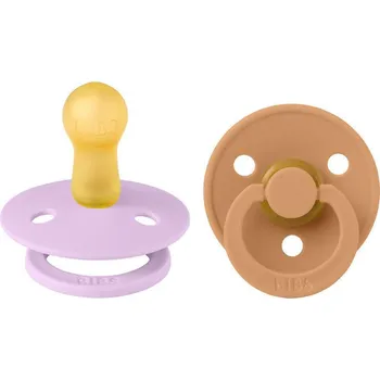 dudlíky Bibs dudlíky kaučuk 2 ks 6-18 měsíců Colour Violet-sky-pumpkin