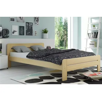 Postel Dřevěná postel Dallas s matrací (rošt + matrace)