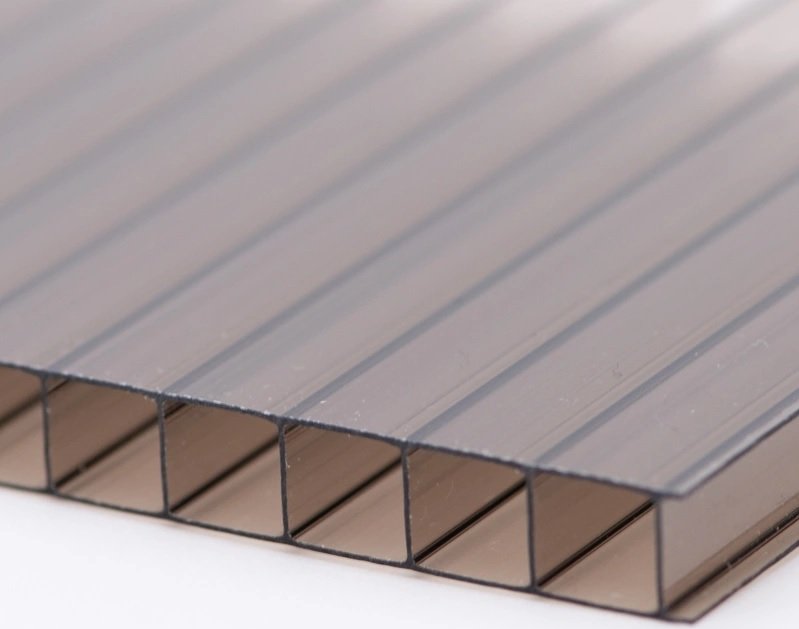 ARLA PLAST Polykarbonátová komůrková deska 10mm BRONZ Formát desky: 1,05 x 5m