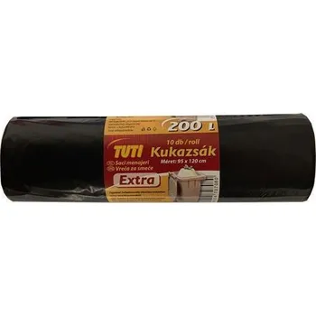 Pytle na odpadky Sáček na odpadky "Extra", extra silný, 200 l, 10 ks, TUTI