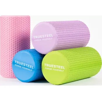 Pěnový válec TRUESTEEL Masážní válec - Pro Foam Roller Růžový