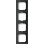 Future® linear rámeček čtyřnásobný, pro vodorovnou i svislou montáž 2CKA001754A4422 mechová černá ABB