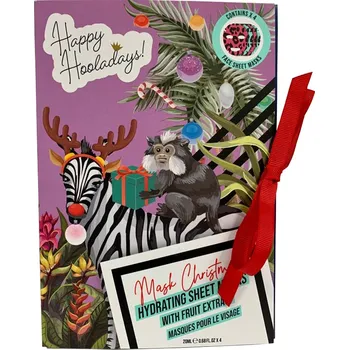 Pleťová maska DIRTY WORKS Dárková sada textilních pleťových masek, 4ks