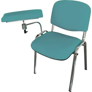 Jídelní židle OZC - 01 židle odběrová s jednou područkou, koženka MONA 9 - koženka tyrkysová