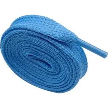 Tkaničky do bot Woodrow Široké tkaničky do tepláků bot kalhot mikiny * š: 1,5 cm - modré light 90 cm