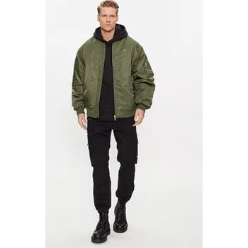 Tommy Jeans Bunda bomber Authentic DM0DM17660 Zelená Relaxed Fit S