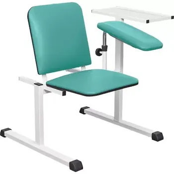 Křeslo OZC - 06 židle odběrová s 1 područkou a stolkem, zelená č.6