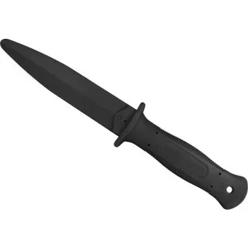 Tréninkový gumový nůž 29 cm, měkčí, černý