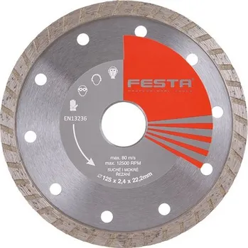 Řezný kotouč 125mm diamantový TURBO kotouč FESTA 21412