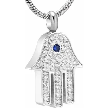 Náhrdelník Náhrdelník - pamětní přívěsek, pietní přívěsek, přívěsek na popel hamsa - Náhrdelník - pamětní přívěsek, pietní přívěsek, přívěsek na popel hamsa