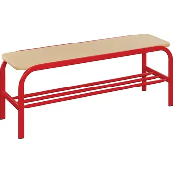 Zahradní lavice SLX 120 lavička šatní RAL 3002 - červená