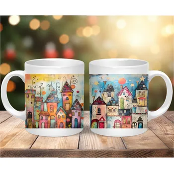 Hrnek 330ml,DOMEČKY č.:1, cena za 1 ks